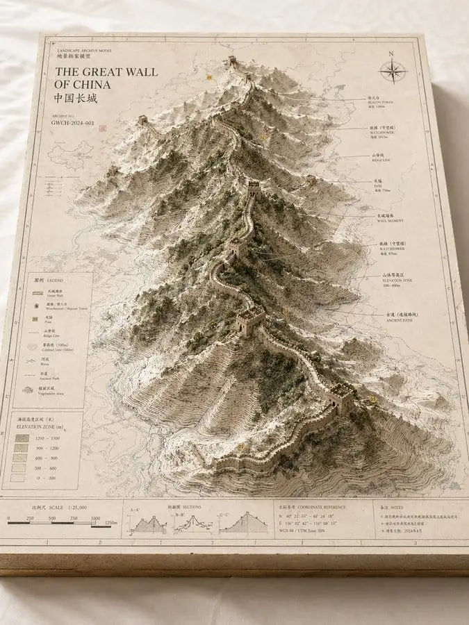 地景档案立体沙盘 | 高质感模型视觉图