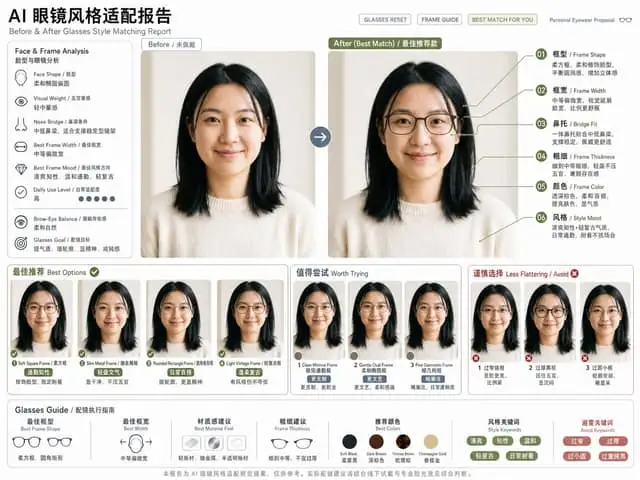 眼镜风格适配报告