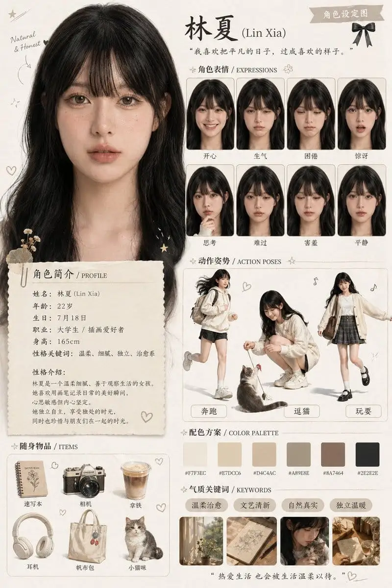 角色设定全方位展示海报设计