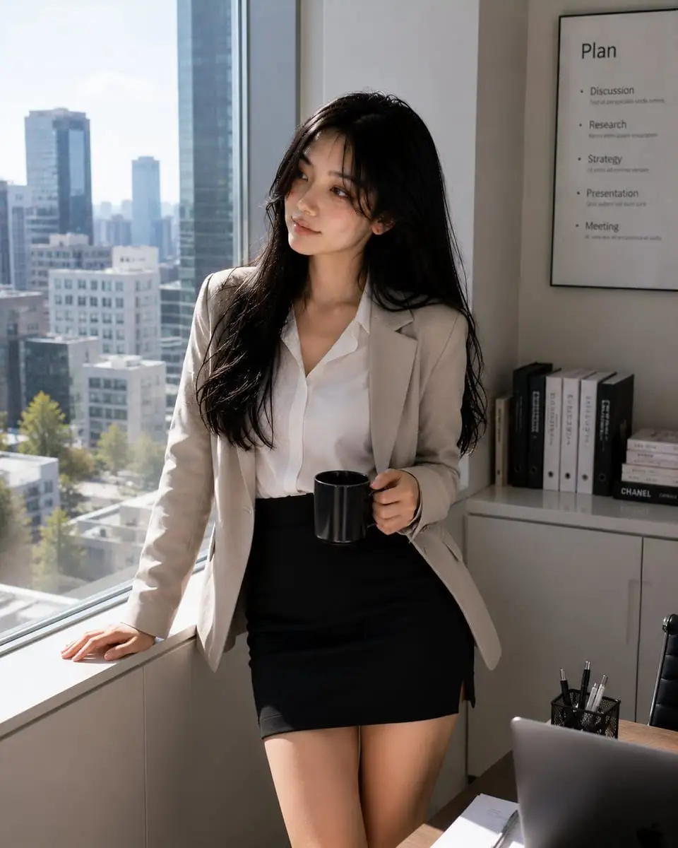 韩剧OL女神:超逼真韩国职场女性写真