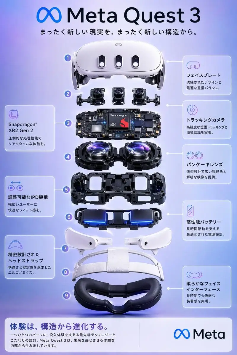 Meta Quest 3 爆炸视图海报生成器