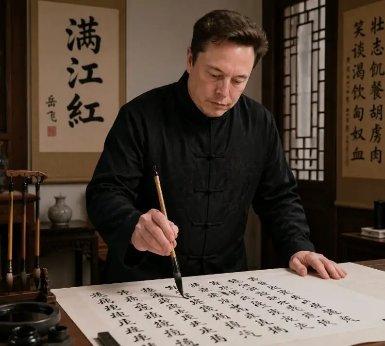 书法学者肖像:照片级真实感AI生成提示词