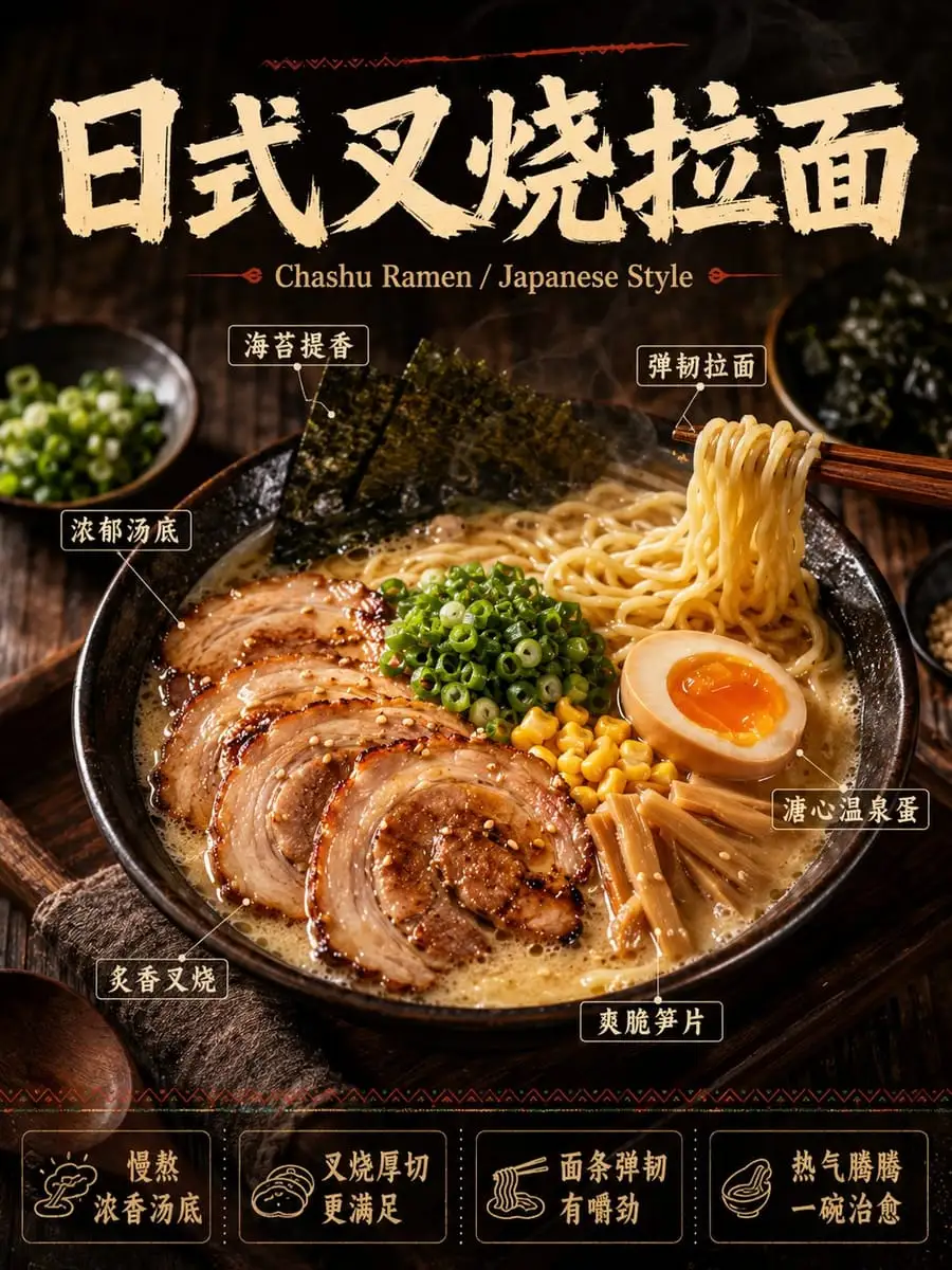 中文餐饮美食海报设计大师