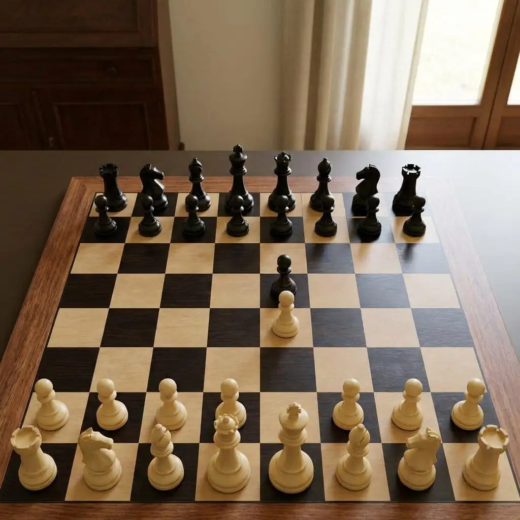 逼真国际象棋开局场景照片生成
