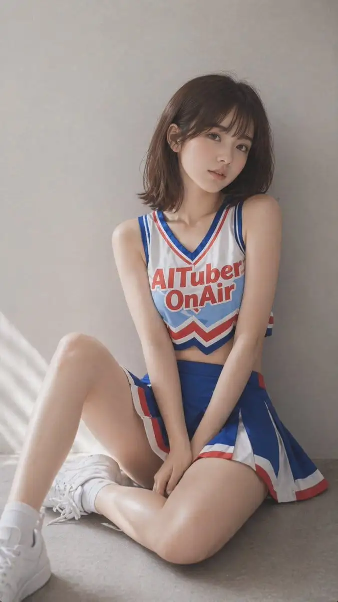 写实啦啦队少女肖像写真