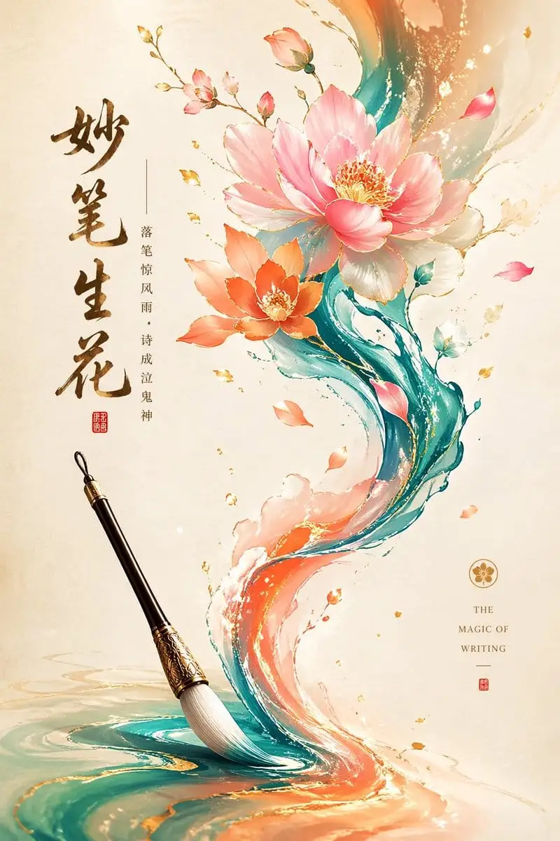 东方墨韵商业插画生成器 | 国风视觉设计