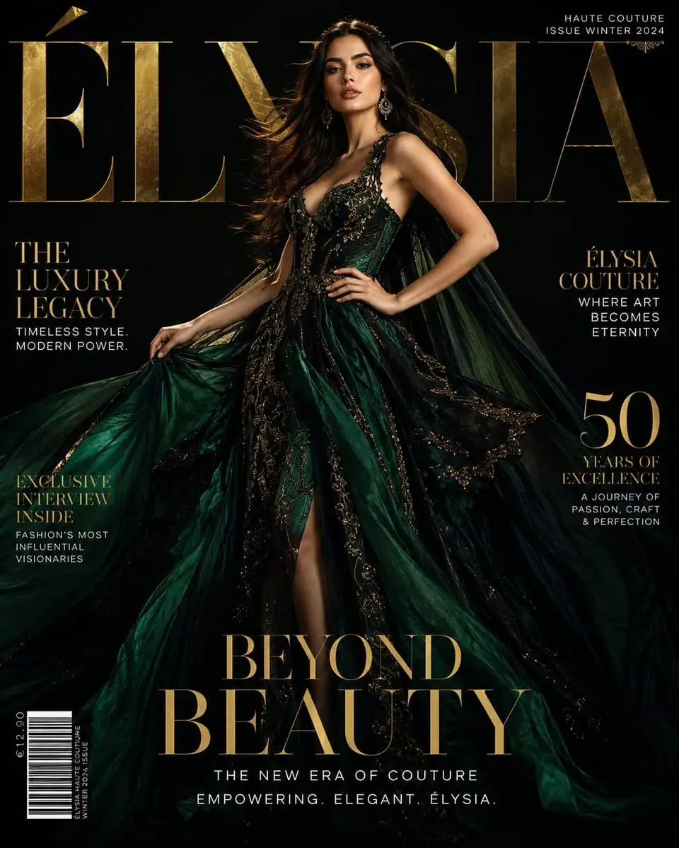 ÉLYSIA高定封面:Vogue级超奢华时尚大片