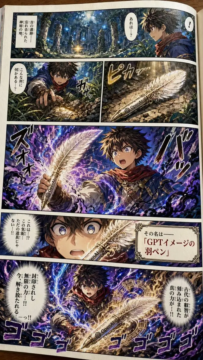 彩色少年漫画样页生成器