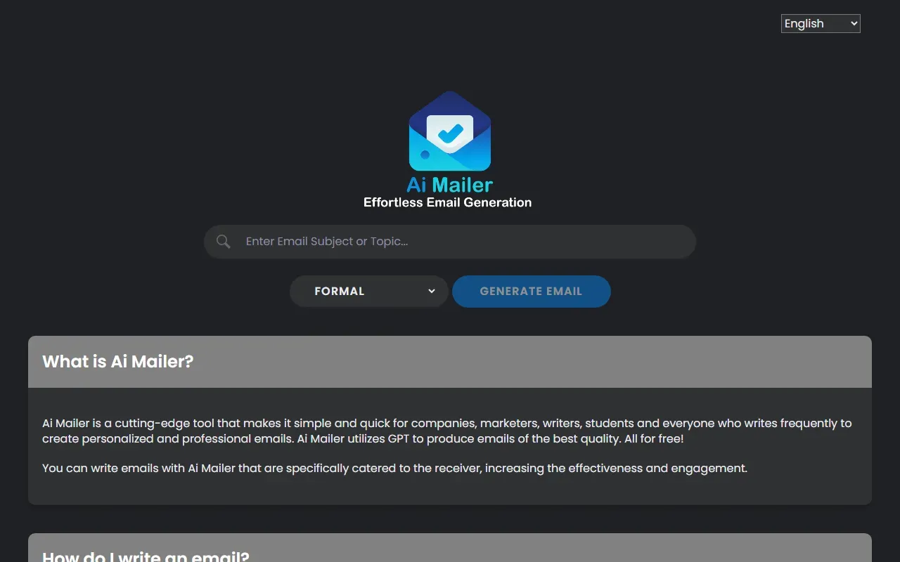 AI Mailer 截图
