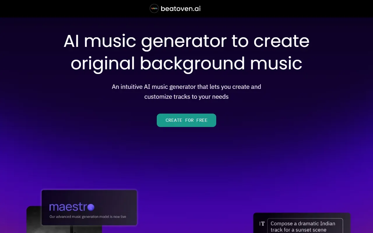 Beatoven 截图