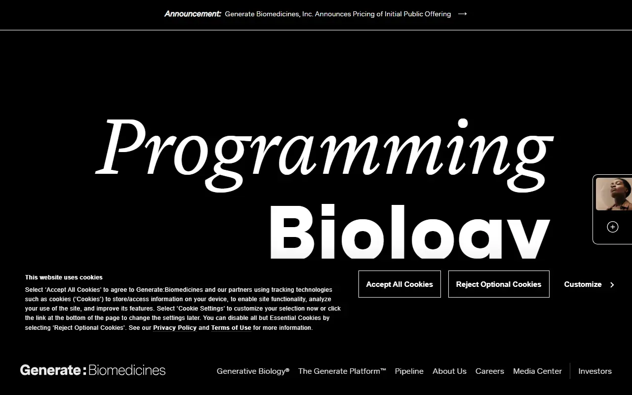 Generatebiomedicines 截图