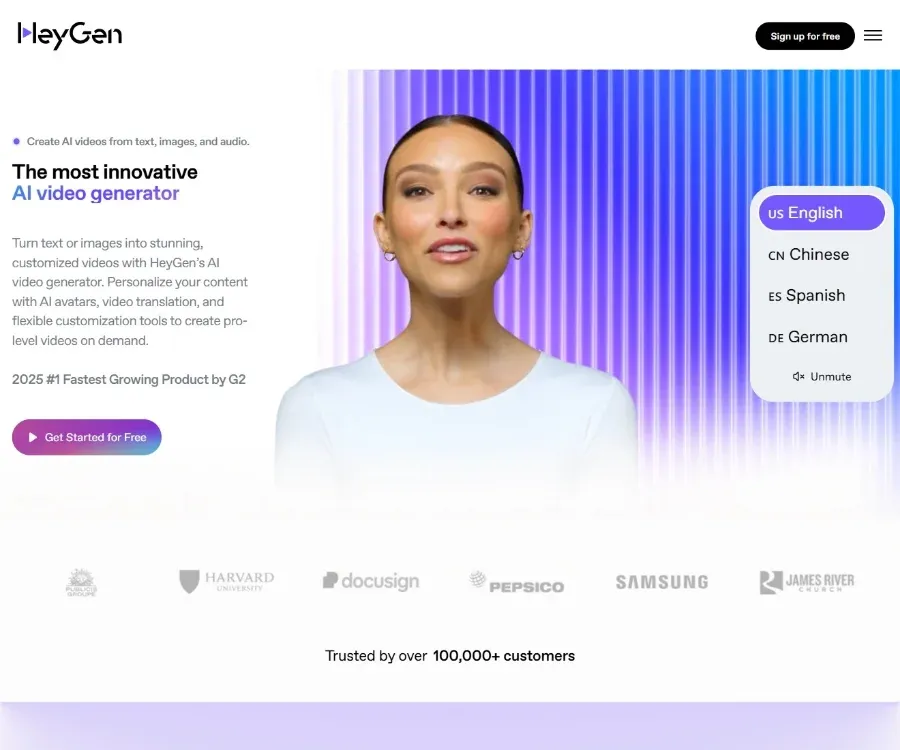 HeyGen 截图