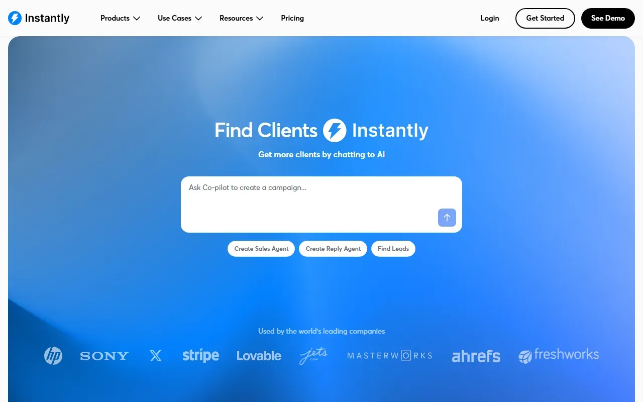 Instantly 截图