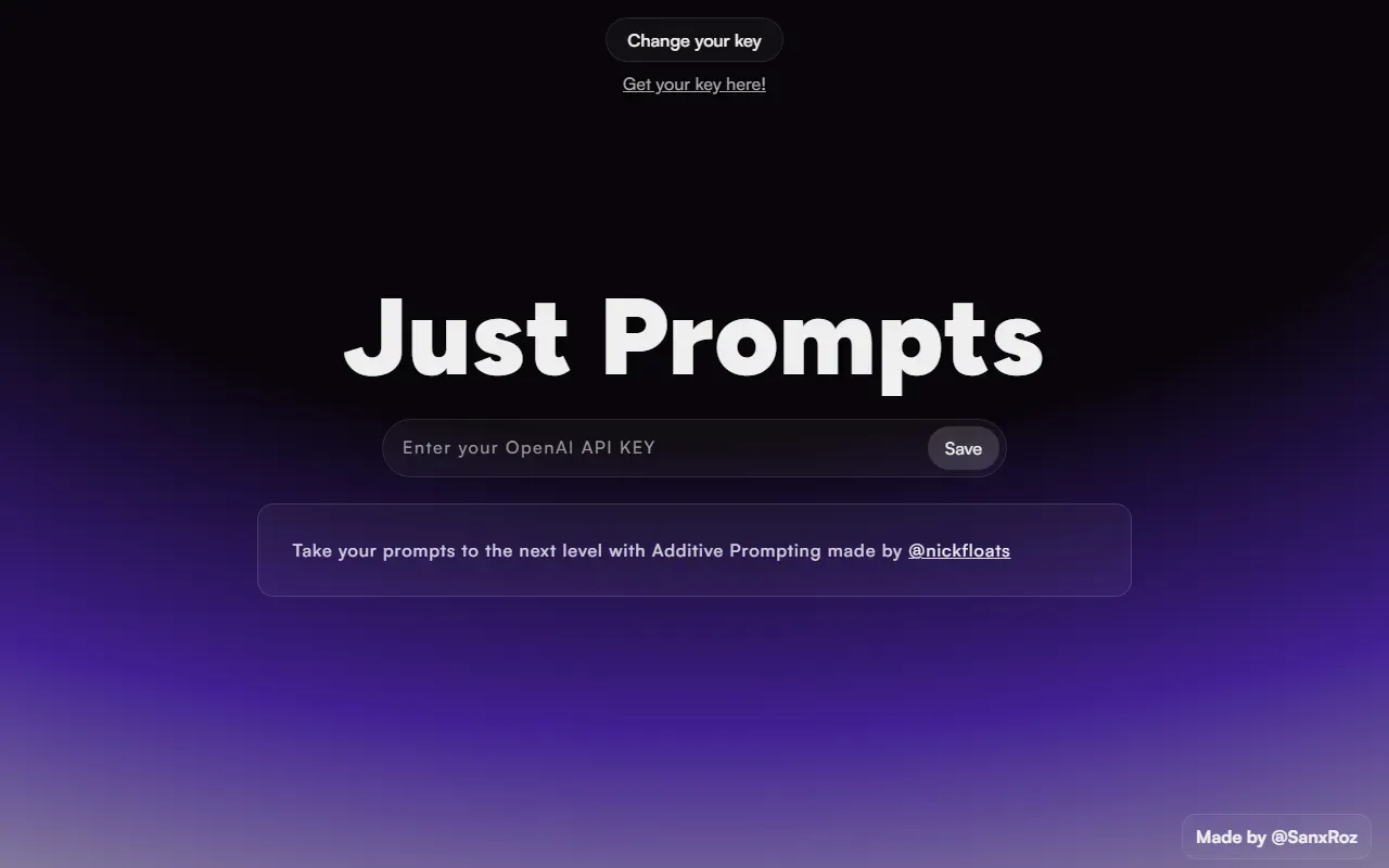 Just Prompt 截图
