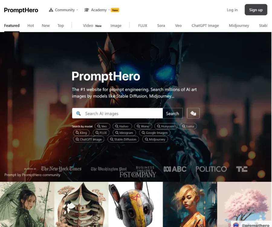 PromptHero 截图