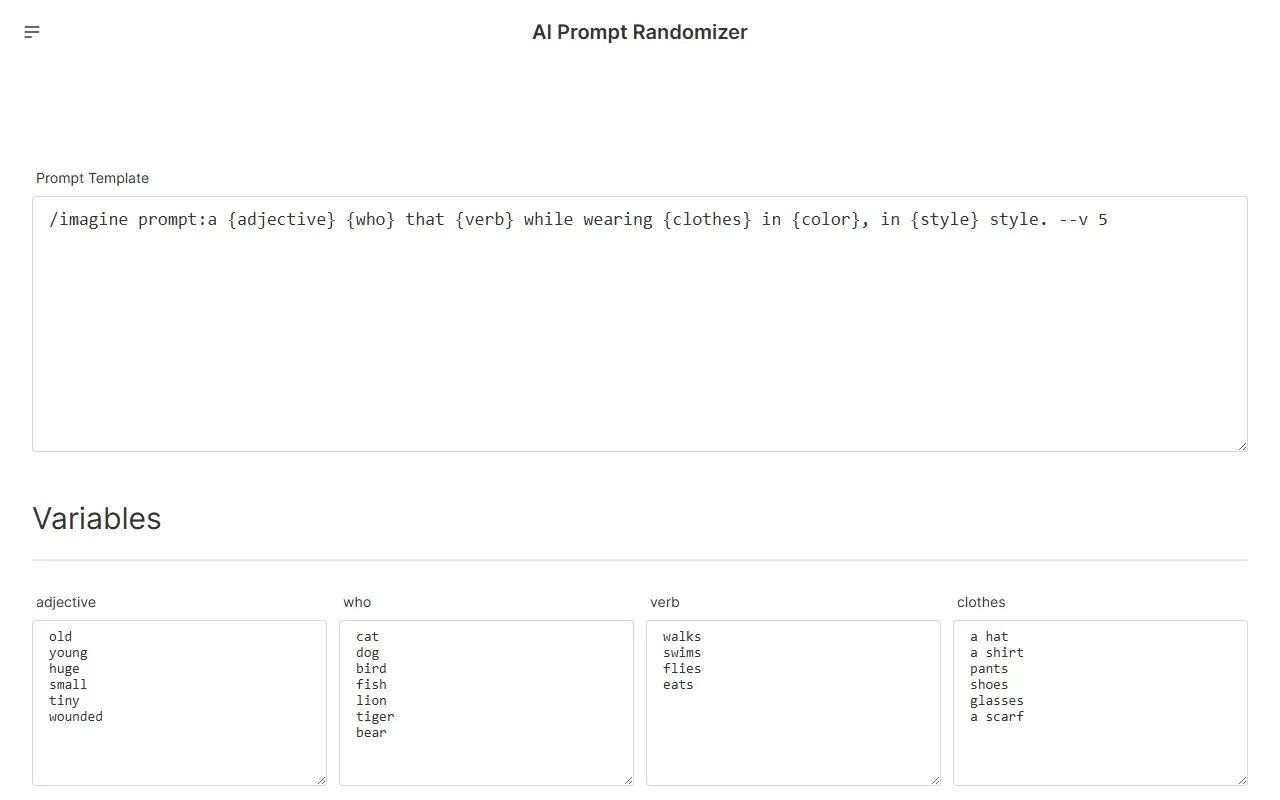 Promptrandomizer 截图