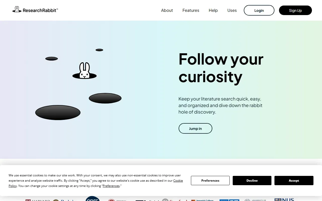 ResearchRabbit 截图
