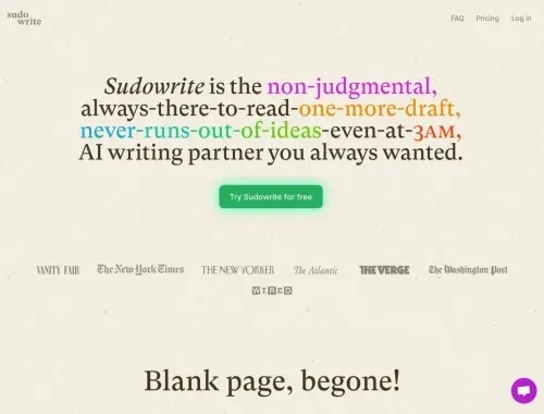 Sudowrite 截图