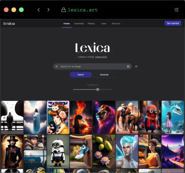 Lexica 截图