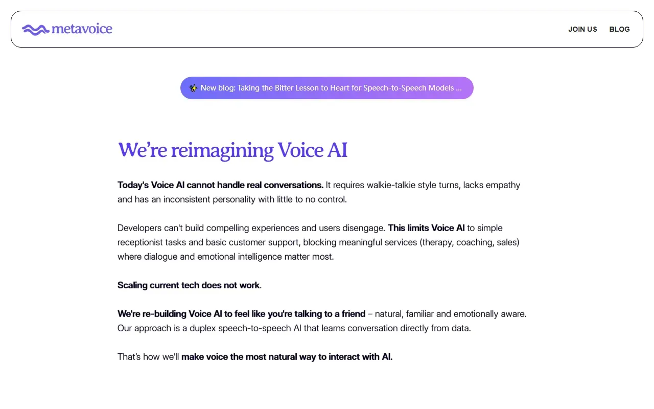 MetaVoice 截图